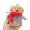 Stuffed Animal Dipping Sauce Dog Poor Tired Puppy Plush Keychain Adorable Dog Plush Doll  Backpack