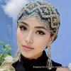 Stylish Headscarf Hat Set: Handmade Gauze Scarf with Tassels for Women