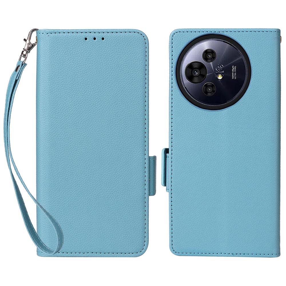 For TCL 50 Pro Nxtpaper 5G/50 Nxtpaper 5G/TCL P10/60 XE Case with Wrist Strap Litchi Texture PU Leather Wallet Phone Cover