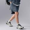Li-Ning Спортивные шорты серии CF, однотонные, на шнуровке, водонепроницаемые, тканые, мужские, цветные, лазерные, AKSU643-1