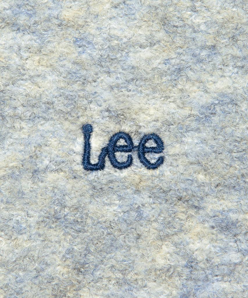 LEE Boucle Chain Embroidered Logo Knit Light Blue