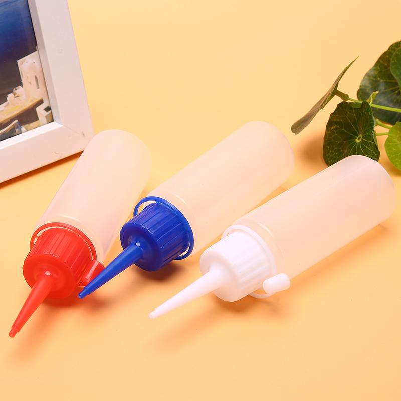 60Ml Plastic Clear Squeeze Bottle With Tip Cap For Crafts Art Glue Refillable