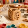 1/2/3/5/6/8Pcs Wooden Quilter Dice with 6 Engraved Quilting Tasks Solid Wood Quilting Embroidery Knitting Projects Baking Drinking Decision Dice Tools