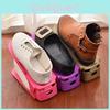 Классический черный регулируемый органайзер для обуви, компактная стойка для хранения для стильных домов