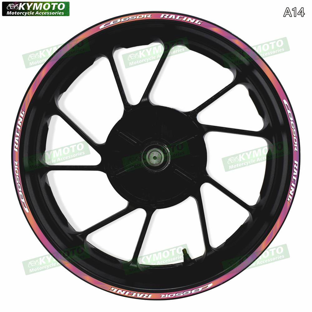 For Honda CB650R CB 650R motorcycle accessories 17-inch front and rear wheel gradient Reflective stickers fairings and wheel hub