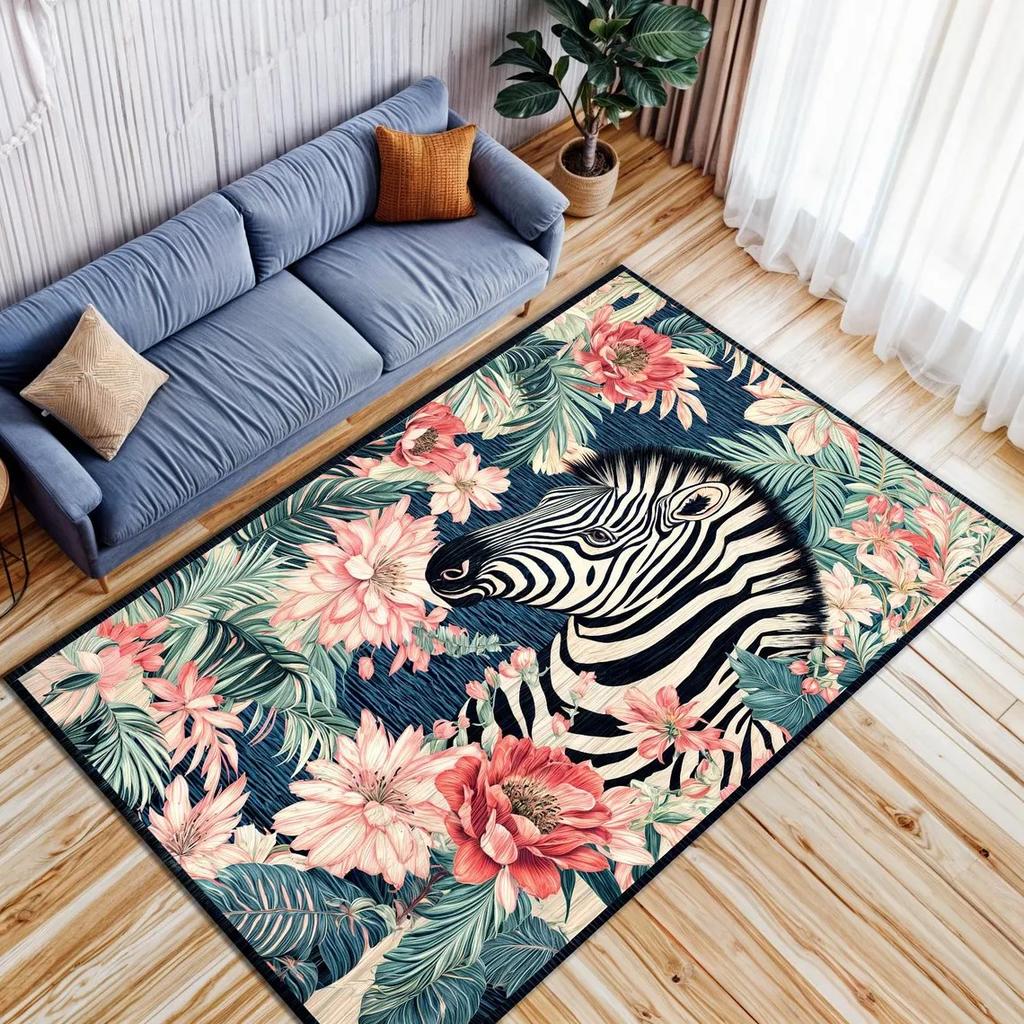 Готический ковер с пчелой, Ковер в стиле академия, Ковер с цветочным животным декором, Ковер бохо, Эстетичный ковер, Современный коврик для пола в гостиной