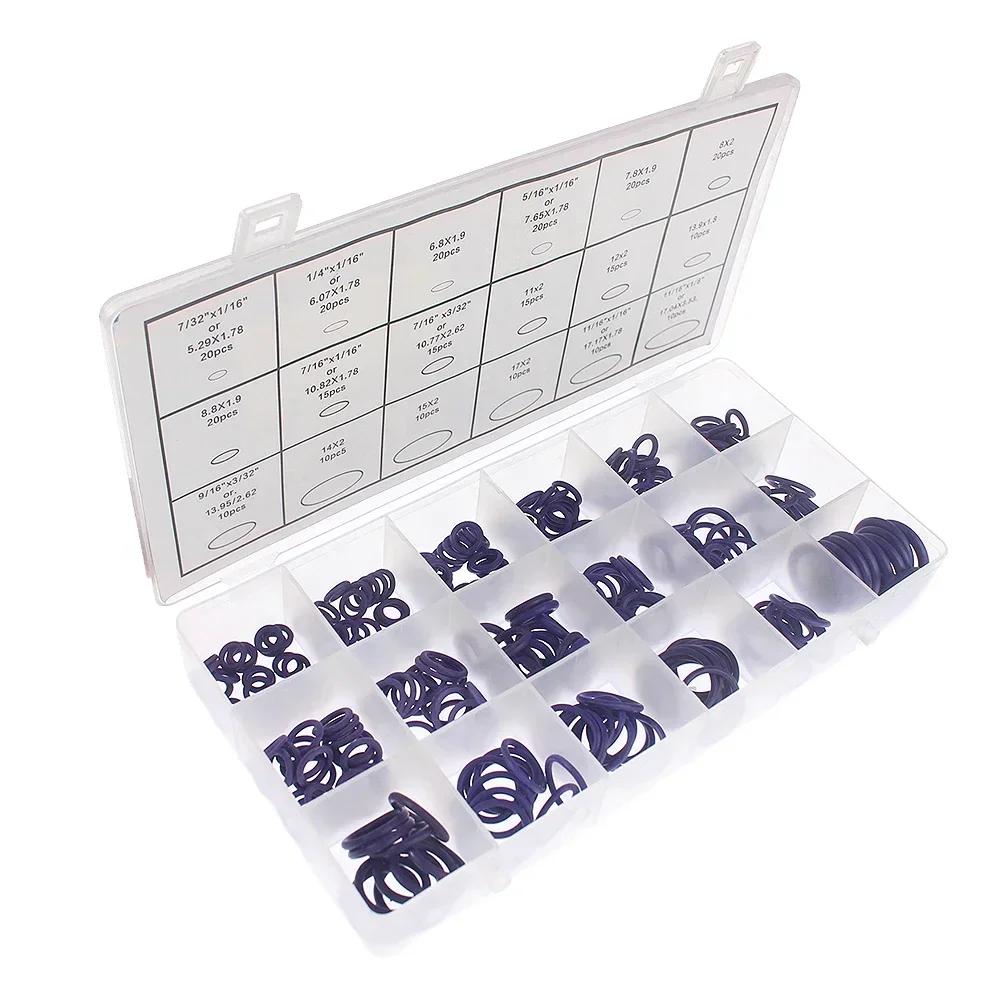 270PCS O Ring NBR Seal Washer Plumbing Gasket Nitrile Butadiene Rubber Spacer Oil Resistance Oring Repair Kit