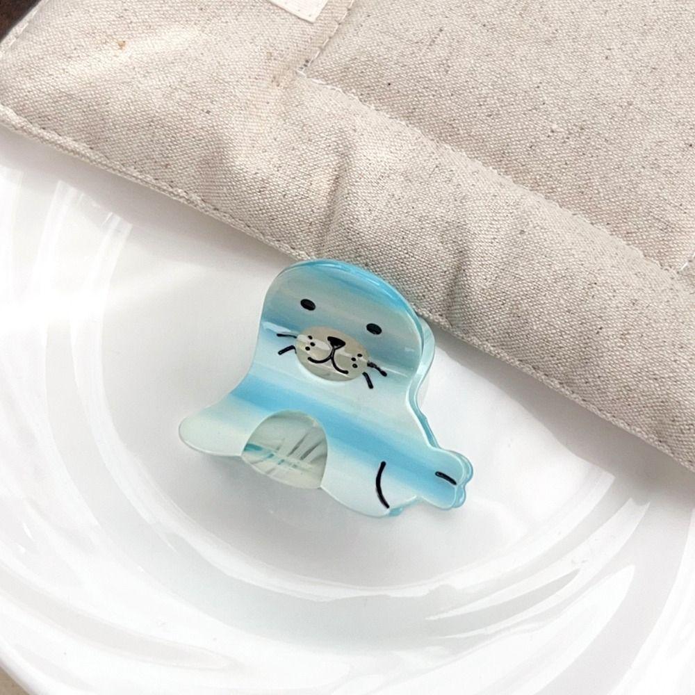 Korean Style Sea Creature Hair Claw Acetic Acid Grab Clip Creative Ocean Animal Hair Clip  Daily