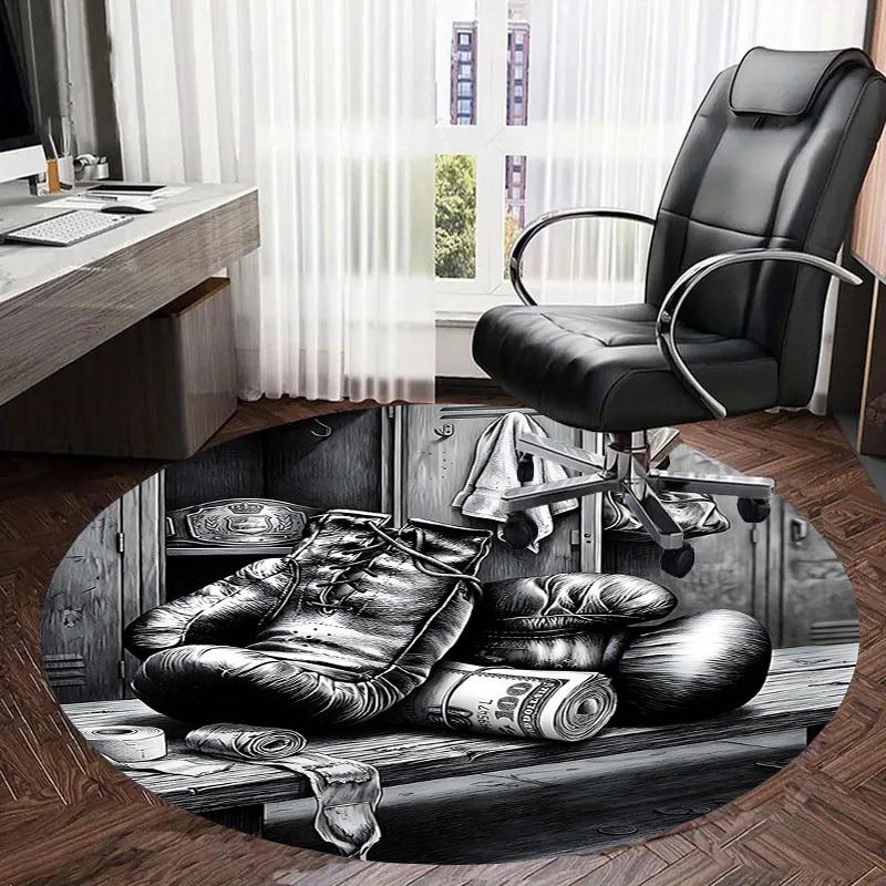 1PC Boxing Money Non-Slip Floor Round carpet, Office, family, bedroom, Large Area Rug Indoor Rugs,  Durable PolyesterH0330
