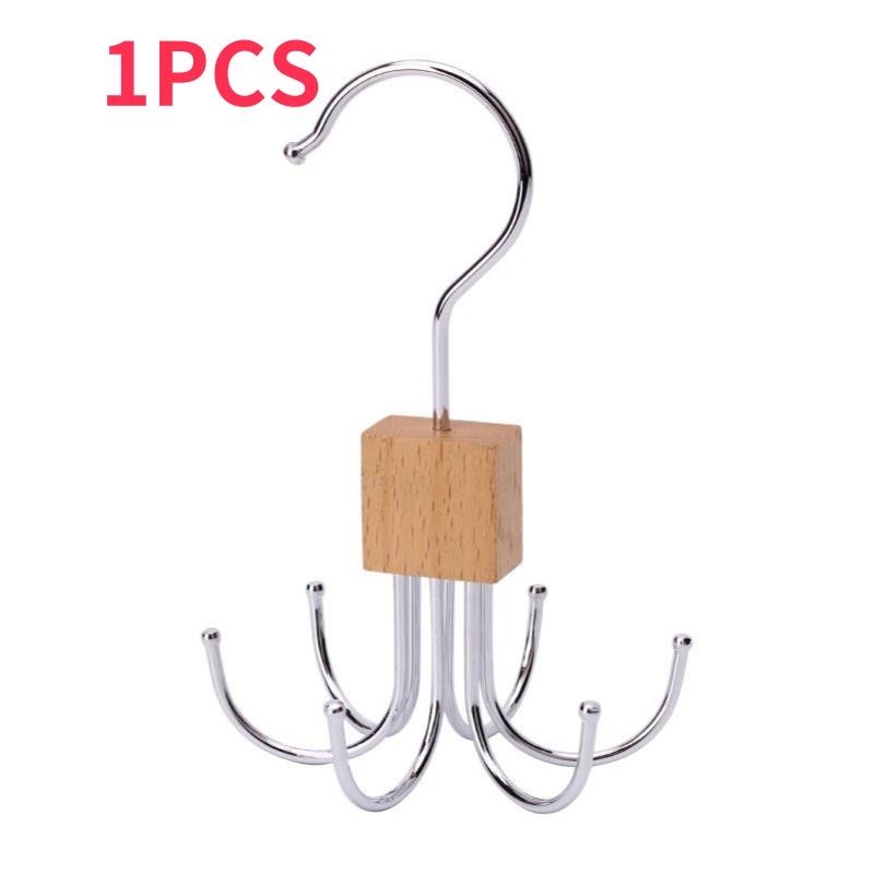 1-16pcs 360° Rotating Belt Hanger Durable Metal Organizer for Belts Scarves Ties Bra Home Dorm Storage Rack for Clothes Hangers Cup Holders 5