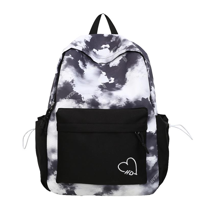 Студенческий школьный рюкзак с принтом тай-дай большой вместимости для женщин