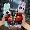 1PC Basketball Player Dynamic Sports Pop Art 750ml Color Plastic Sports Water Bottle Leakproof Flip Straw Lid Suitable for Sports Office Home Use