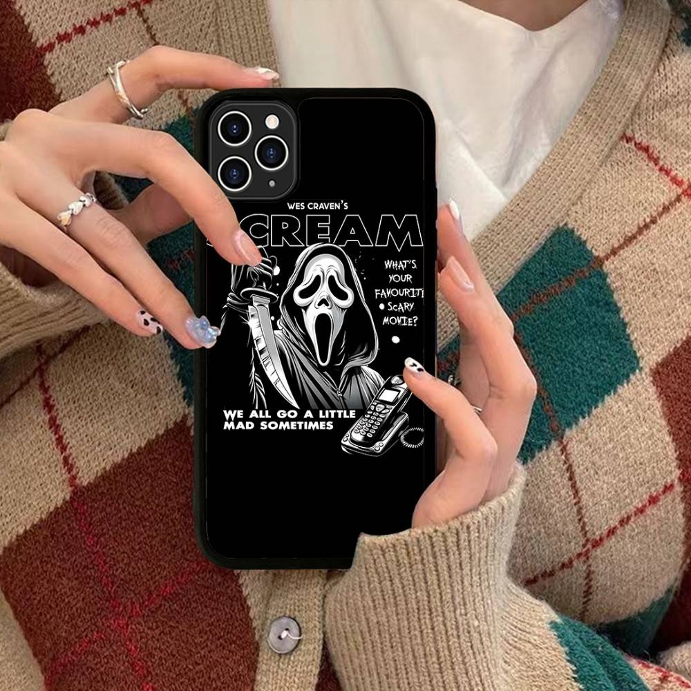 Ghost Face Scream Halloween Phone Case Silicone PC+TPU For For IPhone 11 12 13 14 15 16 Plus Pro Max Cover