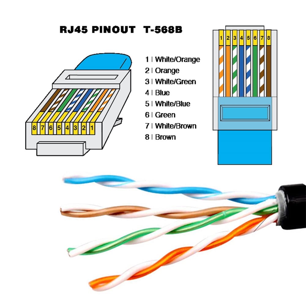 Cablecc RJ45 Stretch Coiled Cable Cat6 8P8C UTP LAN Ethernet Network Patch Extension Cable 6.56ft/2.0m