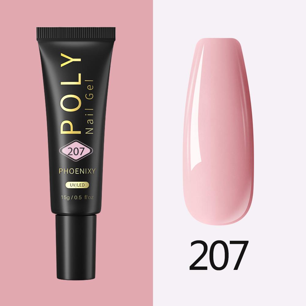 PHOENIXY Gel Nail Extension 15ml Soak Off UV LED Nail Gel For Nail Art Quick Building Colorful Gel Nail Extension Design Manicure