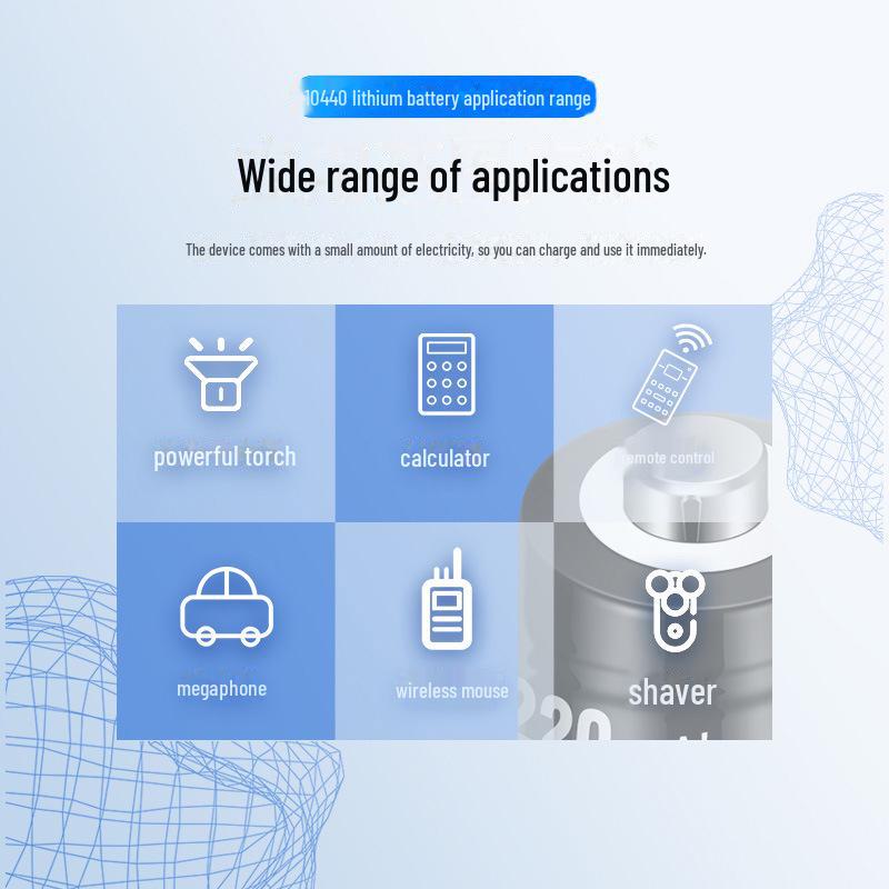 Литий-железо-фосфатный аккумулятор двойной емкости 10440 3,2 В, 832 мВт·ч