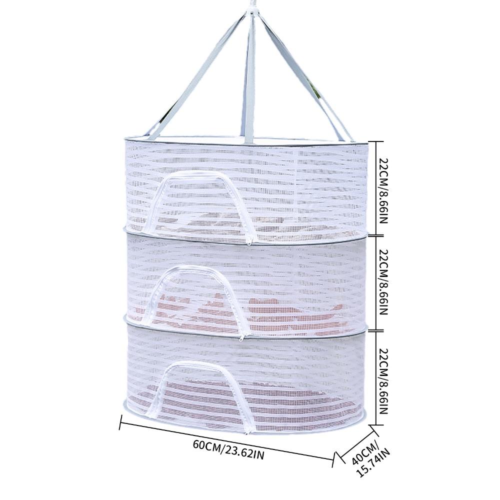 Nylon Mesh Drying Net White Plant Dry Net Portable Herb Drying Rack  for Vegetables