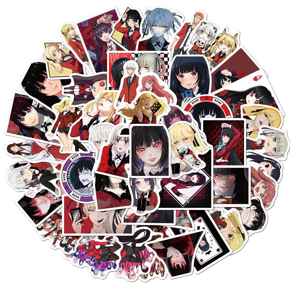 Огромная коллекция из 50/100 шт. аниме-стикеров Kakegurui для DIY-творчества