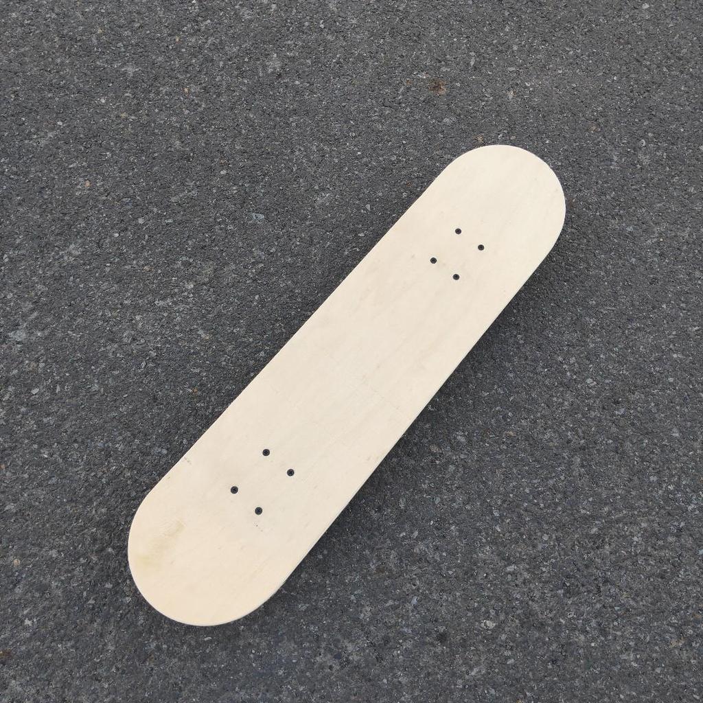 Детский скейтборд, расписанный вручную своими руками: Двусторонняя 7-слойная доска-заготовка из китайского клена