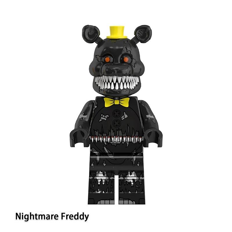 НОВЫЕ фигурки из игры FNAF Nights, мини-фигурки, конструктор, скелет, игрушки-триллеры, подарок, детские игрушки, форма, король