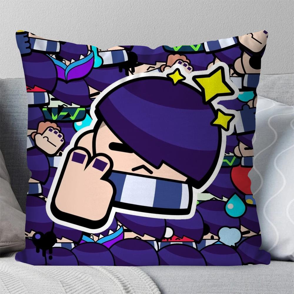 Боевая мобильная игра s-stars игра Наволочка Квадратная подушка Спальня Диван Досуг Комфортная подушка Гостиная Домашнее украшение 40X40