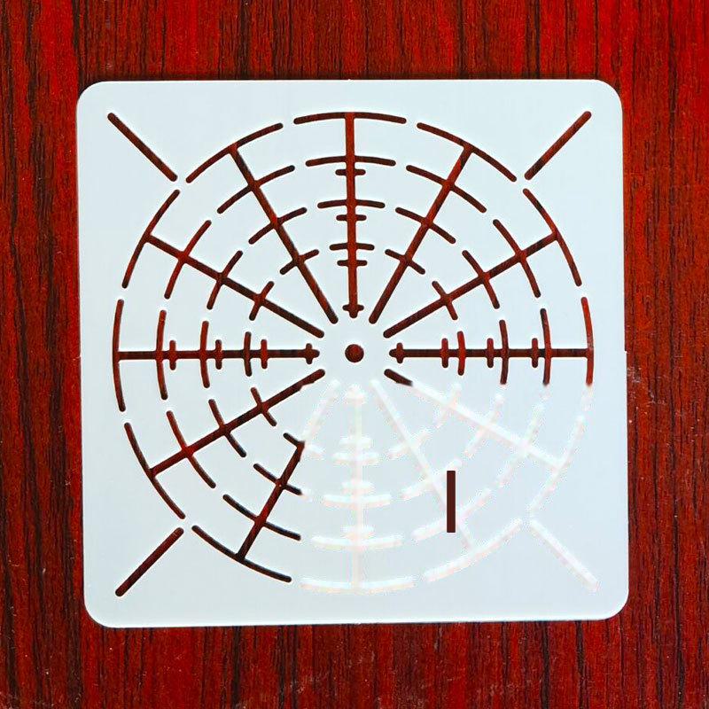 Трафарет паутины «Мандала»: Шаблон для самостоятельной росписи стен