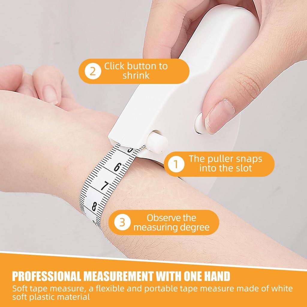 Automatic Telescopic Tape Measure Body Measuring Tape Sewing Ruler Tools Centimeter Tapes For Body Meter Measure White Tools