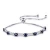 Blue Sapphire Tennis Bracelet -925 Sterling Silver