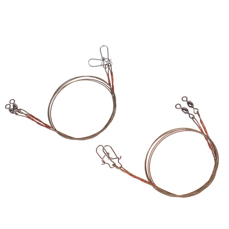 2 шт./компл. стальная проволока титановая проволока анти-клещевая леска со штифтом рыболовная передняя проволока