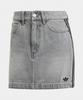 ADIDAS 3S Denim Mini Skirt - Washed Grey Denim / Jw2657