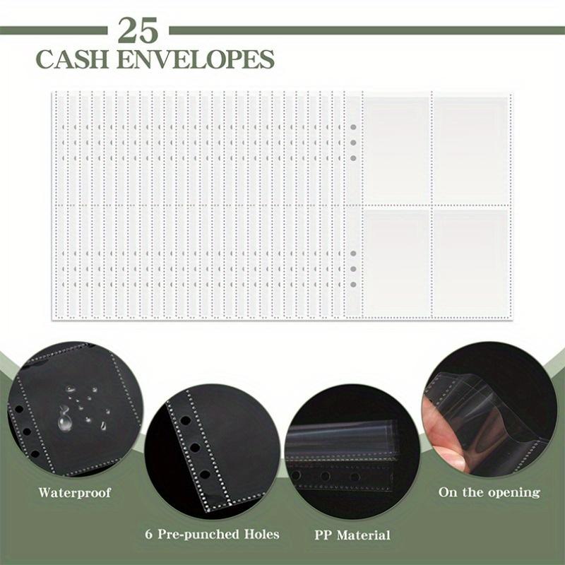 1 комплект, 25 конвертов, клейкая лента Saving Money Challenge, хранение 52 недели. Блокнот для экономии бюджета. Saving Money Challenge.