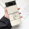 Чехол для телефона Lovers Love Черно-белый Модный Чехол для Samsung Galaxy Z Flip 3 4 5 6 7 Жесткий Складной Z Flip4 Прозрачная PC Крышка Подарок