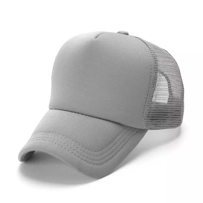 OEM 5 Panel Sport Cap Gorras Foam Mesh Trucker Hat Custom Logo Design Pattern 3D Embroidery Sublimation Print Promotional Hat