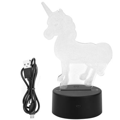 3D Ночной Светильник Свет Сенсорный Выключатель USB Батарея Креативное Визуальное Освещение Украшения Подарок