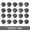 5/10/20Pcs 16mm 14mm Square Circle Car Remote Control Key Logo Stickers For Peugeot 206 307 308 207 3008 208 407 508 2008 5008