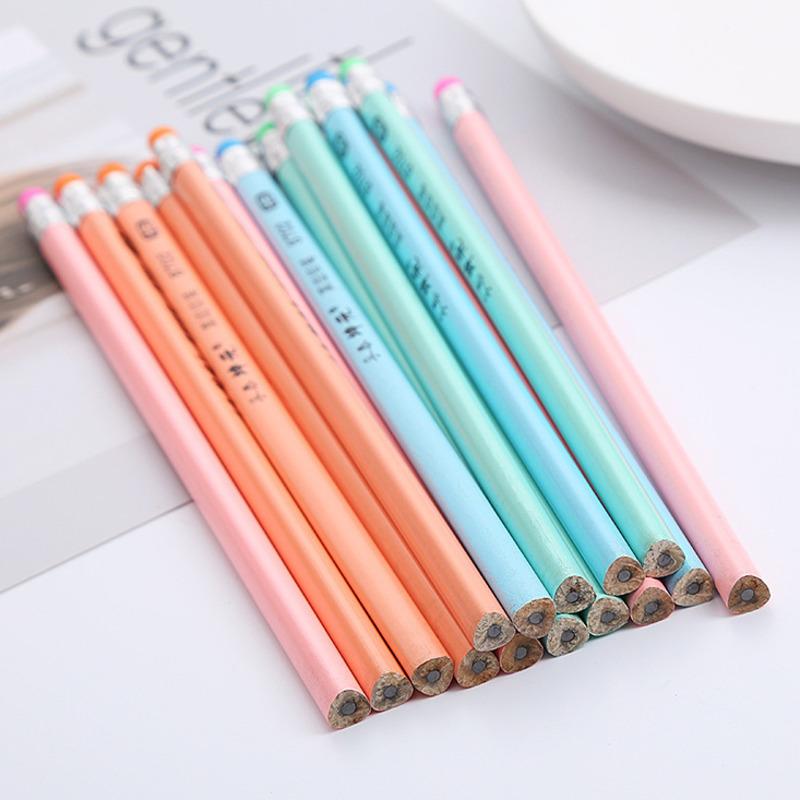 3 Piece HB Color Stationery School Office Supplies Gift Prize Kawaii Pencil