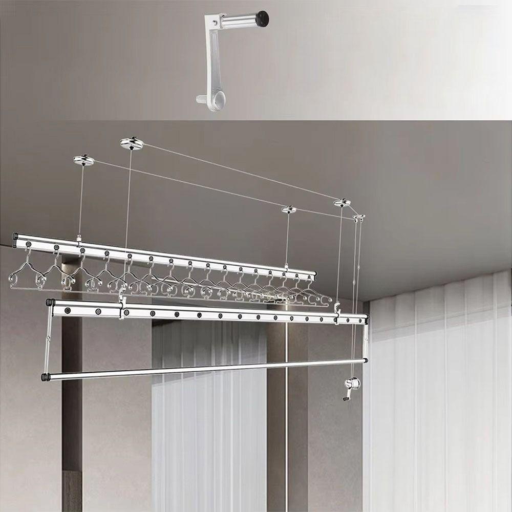 Складная подъемная сушилка для одежды с ручкой, аксессуары для сушилки для белья для стоек для жилого прицепа