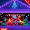 Новый рождественский УФ-флуоресцентный баннер-фон для гаражных ворот