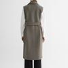  She S miSS  Wool caShmere Belted Long veSt Swhvto42040 Mk