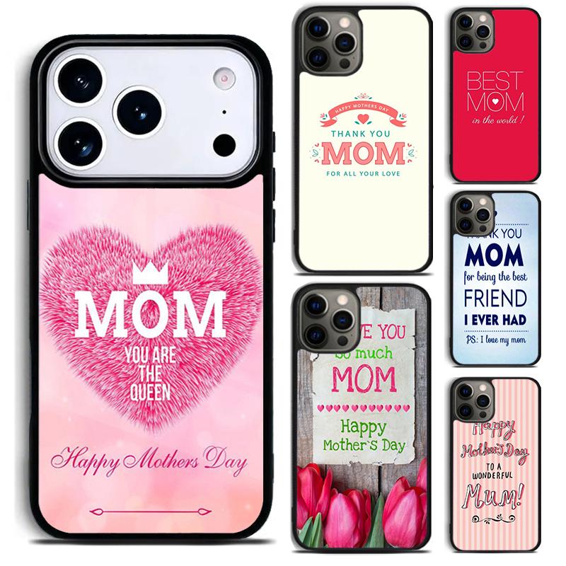 Best Mom mother day Phone Case For iPhone 17 16 15 14 13 12 11 Pro Max Plus 17Air Soft Silicone Cover
