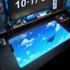 Летающий кит Коврик для мыши RGB Игровой коврик для мыши Большой светодиодный коврик Настольный коврик для ПК Светящийся коврик для мыши Большие коврики для клавиатуры Настольный коврик с подсветкой