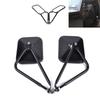Doors Off Mirrors for Jeep Wrangler CJ YJ TJ JK JL & Unlimited, Wider Rearview Mirrors Square Door Side Hinge Mirror
