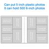 Boxed Album For Kids Children Storage Scrapbooking Photo Album Frame 500 Pockets 6 Inch Picture Case Vintage Photo Albums