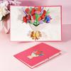 For Mom&Wife Mother's Day Teacher's Day Flower Greeting Cards Pop Up Blessing Card 3D Bouquet Card