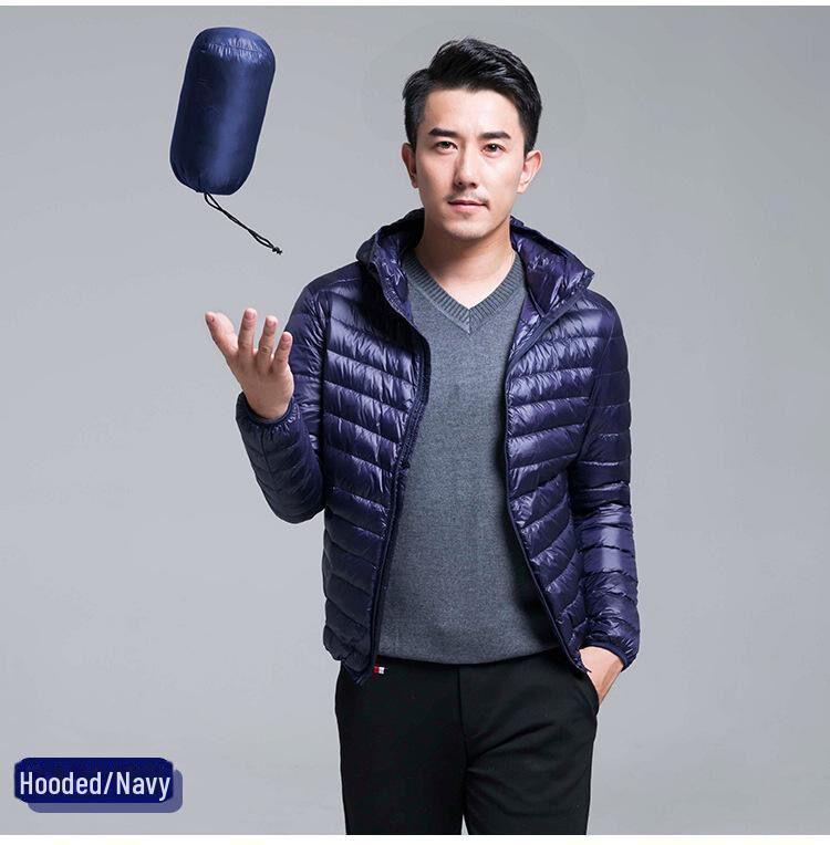 Зимняя мужская куртка большого размера 2023 года из легкого и теплого хлопка для работы