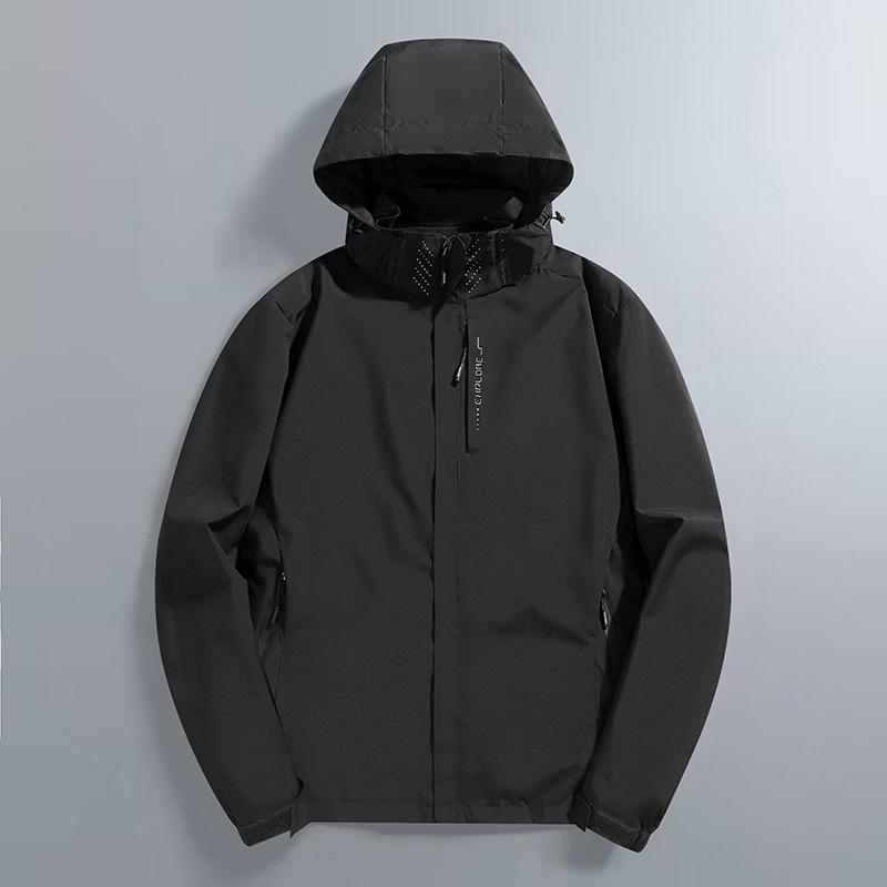 Jacket Men's Spring and Autumn Men's American Outdoor Windproof Waterproof Windbreaker Men's Sports Jacket Cardigan