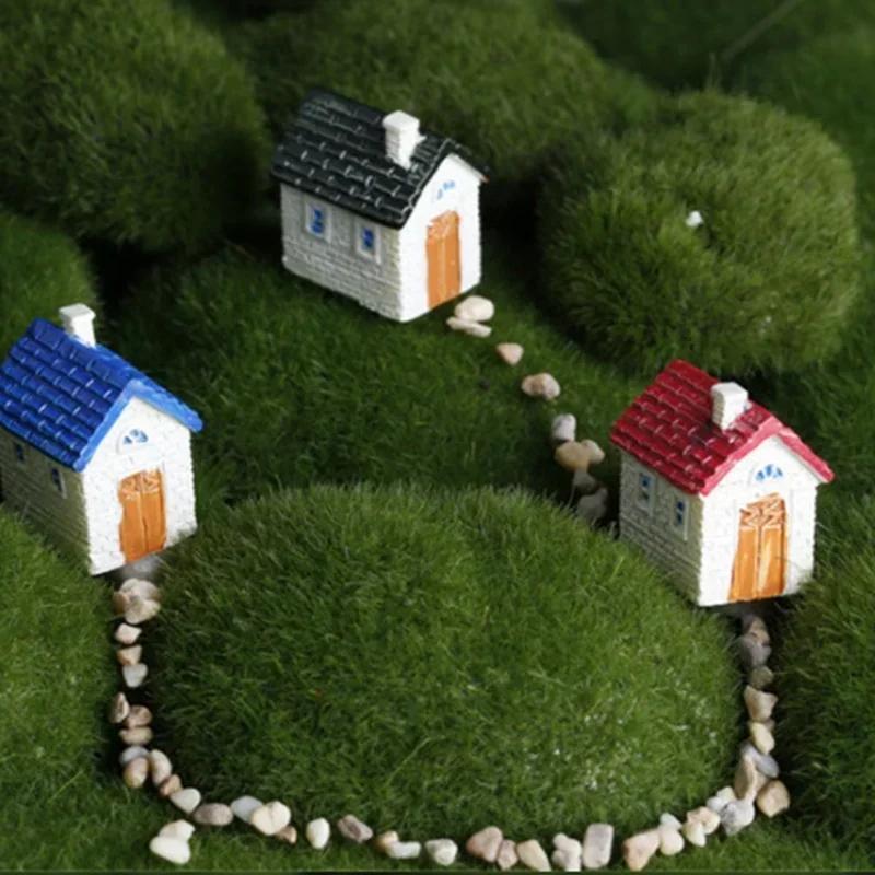 1 шт. милый дом здание коттедж комната маленькая статуя украшение дома аксессуары детские игрушки поделки небольшой декор аксессуары