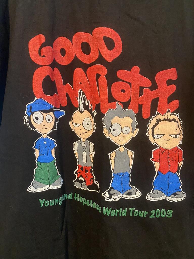 Vintage 2003 Good Charlotte Young Hopeless World Tour t-shirt