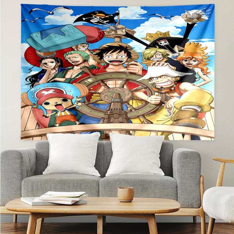 1PC pirate Adventurous Journey K-pop music group Tapestry Accessories for Bedroom,Livingroom, dormitory Room Wall Decor Fan Birthday Gifts
