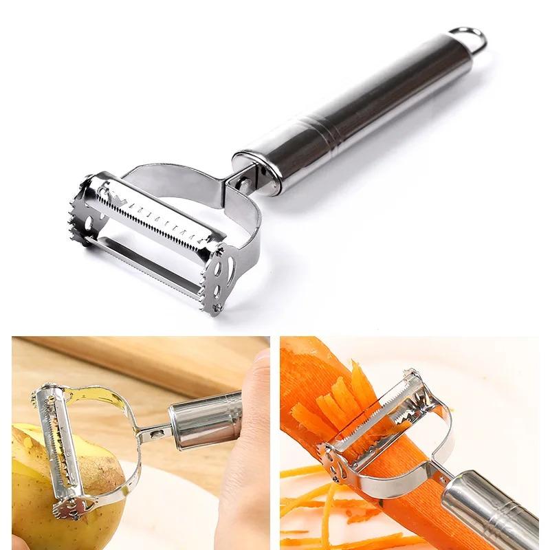 Stainless Steel Peeler Fruit Vegetable Melon Potato Carrot Cucumber Multifunction Grater Julienne Peeler Slice Home Kitchen Tool